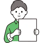 A Man With A Paper Board SVG Icon